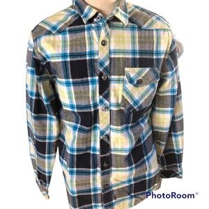 EUC Outstanding Plaid Flannel (Acrylic) Billabong Long Sleeve Warm Shirt A